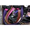 Image 2 : BOX OF HIGH HEELS AND LEATHER BELTS