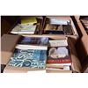 Image 1 : THREE BOXES OF HARDCOVER NOVELS AND COFFEE TABLE BOOKS