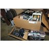 Image 1 : BOX OF ESTATE GOODS AND SPEAKERS