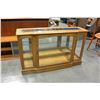 Image 1 : BUHLER FURNITURE SOLID OAK GLASS DISPLAY CABINET