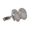 Image 2 : Bvlgari Silver 925 Logo Cufflinks