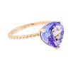 Image 1 : 3.36 ctw Tanzanite Ring - 14KT Rose Gold