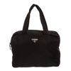 Image 1 : Prada Black Nylon Double Handle Tote Bag