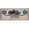 1800's $20 The Peoples National Bank Helena, MT Obsolete Bank Note