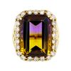 Image 2 : 15.20 ctw Ametrine And Diamond Ring - 14KT Yellow Gold