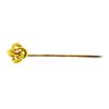 Image 1 : Pearl Stick Pin - 14KT and 18KT Yellow Gold