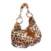 Image 3 : Cesare Paciotti Orange Metallic Leather Leopard Print Small Shoulder Handbag