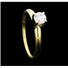 Image 4 : 0.30 ctw Diamond Solitaire Ring - 14KT Yellow Gold