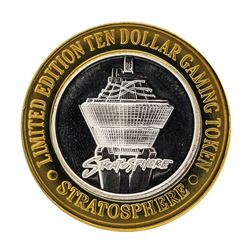 .999 Silver Stratosphere Las Vegas, NV $10 Casino Limited Edition Gaming Token