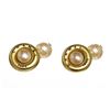 Image 1 : Chanel Gold Faux Pearl Cufflinks