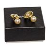 Image 5 : Chanel Gold Faux Pearl Cufflinks
