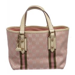 Gucci Pink Monogram Canvas Small Jolicoeur Tote Bag