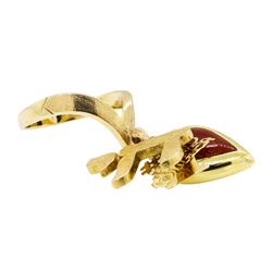 Three Charm Ring - 14KT Yellow Gold