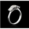 Image 3 : 14KT White Gold 0.70 ctw Diamond Ring