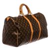 Image 2 : Louis Vuitton Monogram Canvas Leather Keepall 50 cm Duffle Bag Luggage