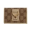 Image 1 : Gucci Ivory Brown Canvas Monogram Bi-fold Wallet