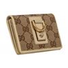 Image 2 : Gucci Ivory Brown Canvas Monogram Bi-fold Wallet