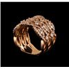 Image 4 : 14KT Rose Gold 1.22 ctw Diamond Ring