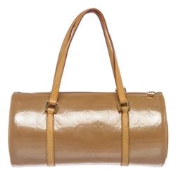 Louis Vuitton Beige Vernis Leather Bedford Barrel Bag