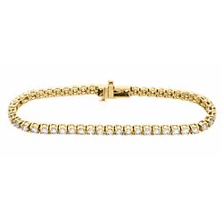 18KT Yellow Gold 5.00ctw Diamond Tennis Bracelet