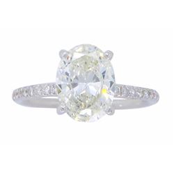 18KT White Gold 1.63ctw Diamond Ring