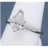 Image 6 : Platinum 1.06ct Pear Shaped Diamond Ring