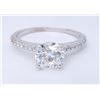 Image 1 : Platinum 1.08ctw Diamond Ring