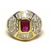 Image 1 : 18KT Yellow Gold 2.30ctw Ruby and Diamond Ring