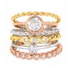 Image 1 : 14KT Tri Color Gold 1.42ctw Diamond Ring