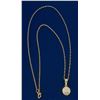 Image 5 : 14KT Yellow Gold 0.20ct Diamond Pendant with Chain