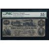 Image 1 : 1854 $1 Mechanics Obsolete Bank Note PMG 55NET