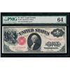 Image 1 : 1917 $1 Legal Tender Note PMG 64