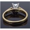 Image 6 : 14KT Yellow Gold 1.02ct Princess Cut Diamond Ring