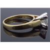 Image 7 : 14KT Yellow Gold 1.02ct Princess Cut Diamond Ring