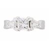 Image 4 : Platinum 1.24ctw Diamond Ring