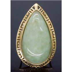 14KT Yellow Gold Jadeite Jade Ring