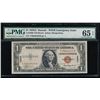 Image 1 : 1935A $1 Hawaii WWII Emergency Silver Certificate PMG 65EPQ