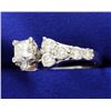 Image 2 : 2 1/2 Ct Princess Cut Diamond Ring