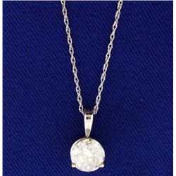 1.28 carat Diamond Pendant with chain