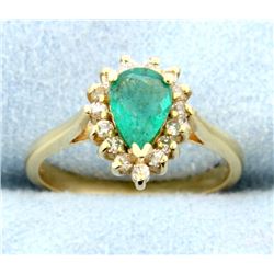 Emerald and Diamond ring