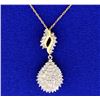 Image 1 : 1 ct TW Diamond pendant with chain
