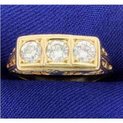 Vintage 1ct TW 3 Stone Diamond Ring