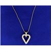 Image 2 : 1/2 ct TW Diamond Heart Pendant