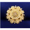 Image 1 : Over 1ct TW Champagne and White Diamond Ring