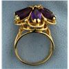 Image 3 : Large Flower Amethyst Ring