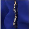 Image 2 : Diamond Drop Hoop Stud Earring Enhancers