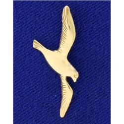 14k Gold Dove or Bird Pendant