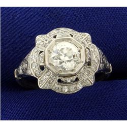 Antique Old European Cut Diamond Ring