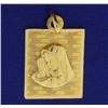 Virgin Mary Pendant in 18k Gold