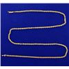 Image 1 : 25 1/2 Inch Rope Style Neck Chain in 14k Gold